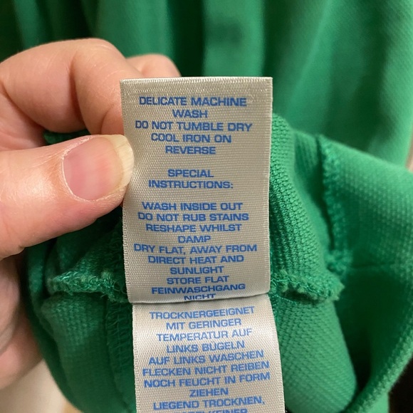 BODEN Libby Ponte Jersey Green Dress Women 10R A-Line Cotton-Blend Stretch - Picture 12 of 13